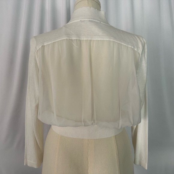 Alex Marie Elegant Cream Cardigan (777) - Picture 3 of 9